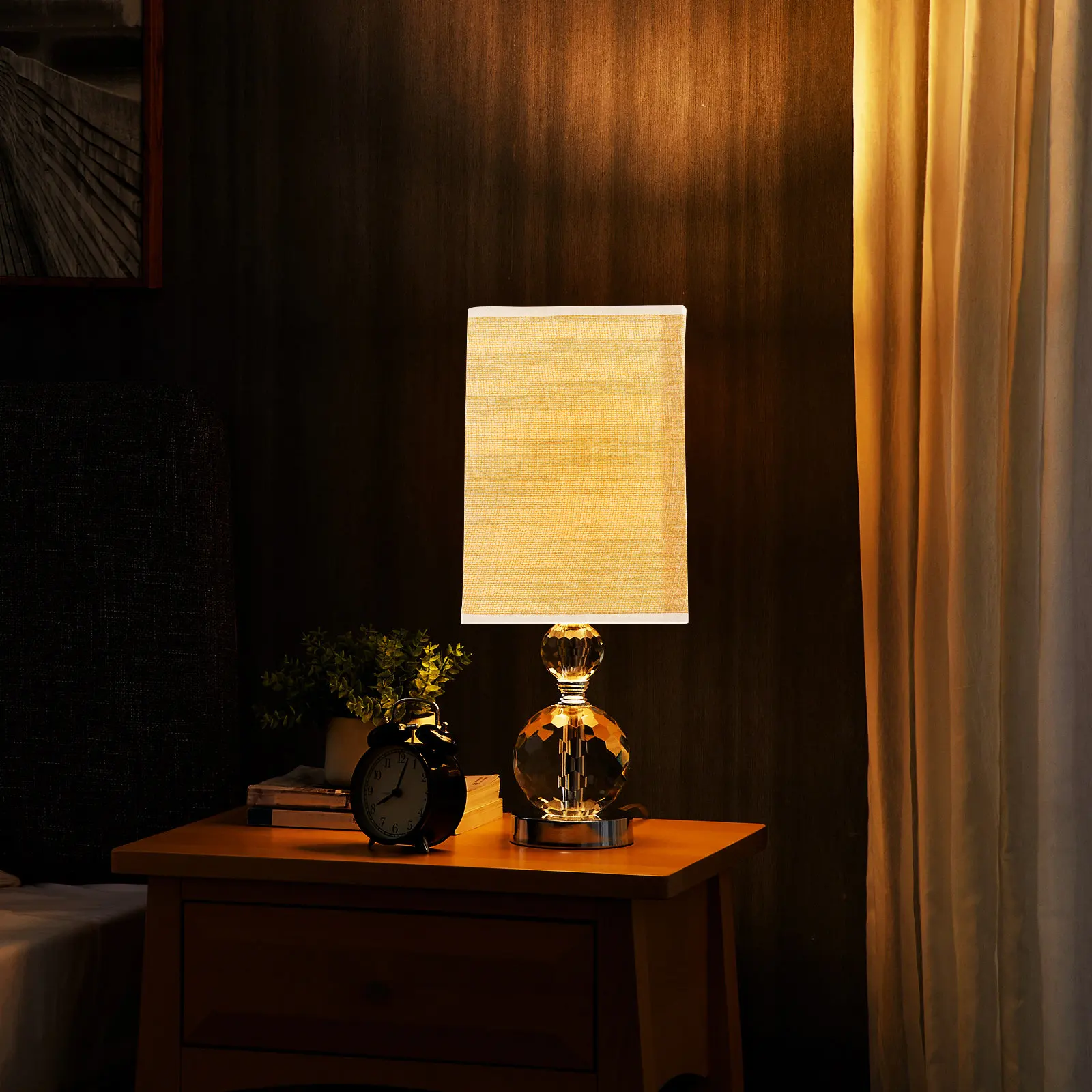 

Квадратный маленький абажур в винтажном стиле из ткани для настольной лампы, чехол для светильника в спальню, гостиную, для домашнего освещения, абажур-барабан для дома