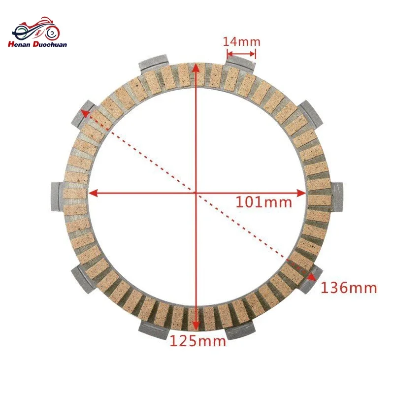 For Honda XL250R XL250S XR250R XL250 XR250 MTX125 NS125 CB250RS CB250 XL XR CB 250 NS MTX 125 Motorcycle Friction Clutch Plate