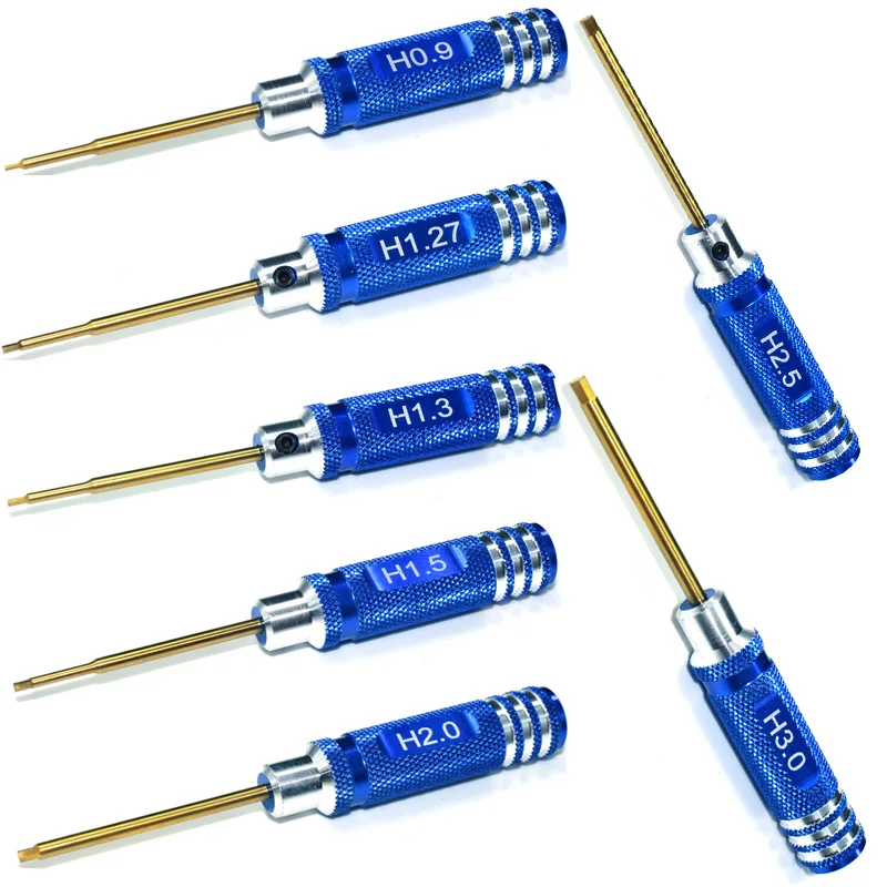 Hex Screwdriver Set (0.9-3.0mm) RC Repair Tools for Toy Helicopters, FPV Racing Drones & Model Planes
