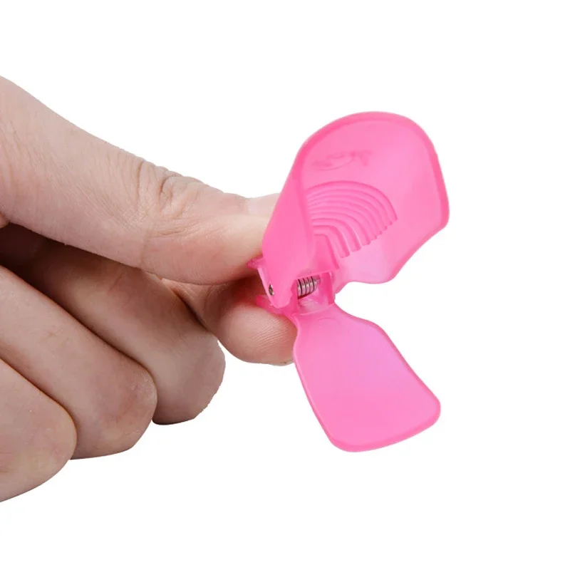 Nägel Reinigung Maniküre UV Gel Polnisch Soak Off Wrap Werkzeuge für Finger Bunte Acryl Nail Art Soak Off Cap Clips 10 Stück/Beutel