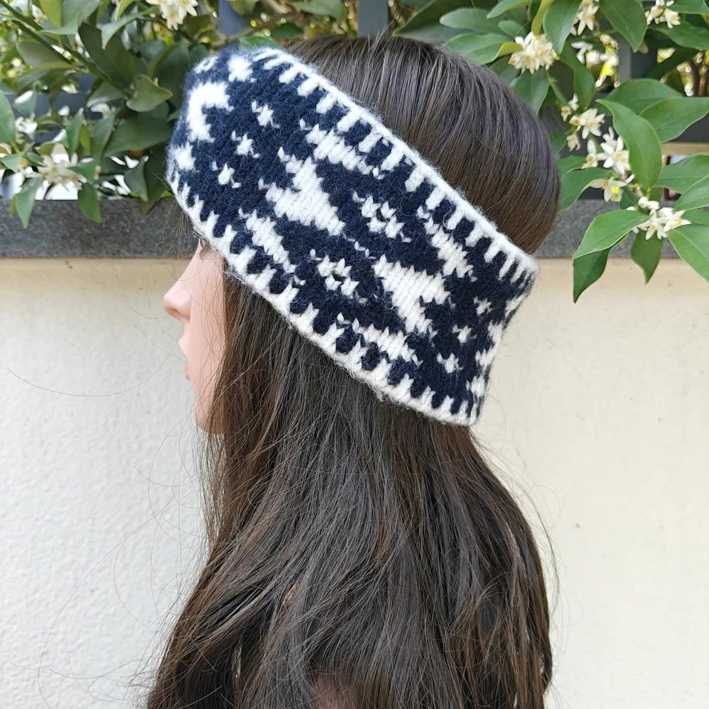 Wollstirnbänder, gestrickt, klobige Stirnbänder, elastisch, gehäkelt, Turban, Ohrenwärmer, Kopfbedeckungen für Winter, Kinder, Erwachsene, Haar-Accessoires