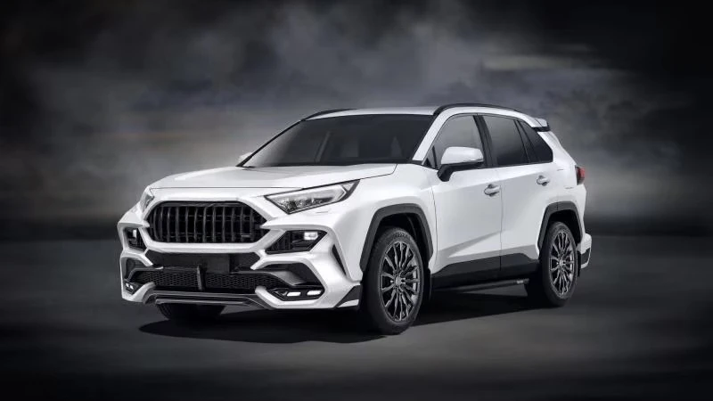 High Quality Front Rear Bumper Assembly Body Kit Upgrade KH Style for RAV4 2020 2021 2022 2023 2024 Car Grille Facekit Refit