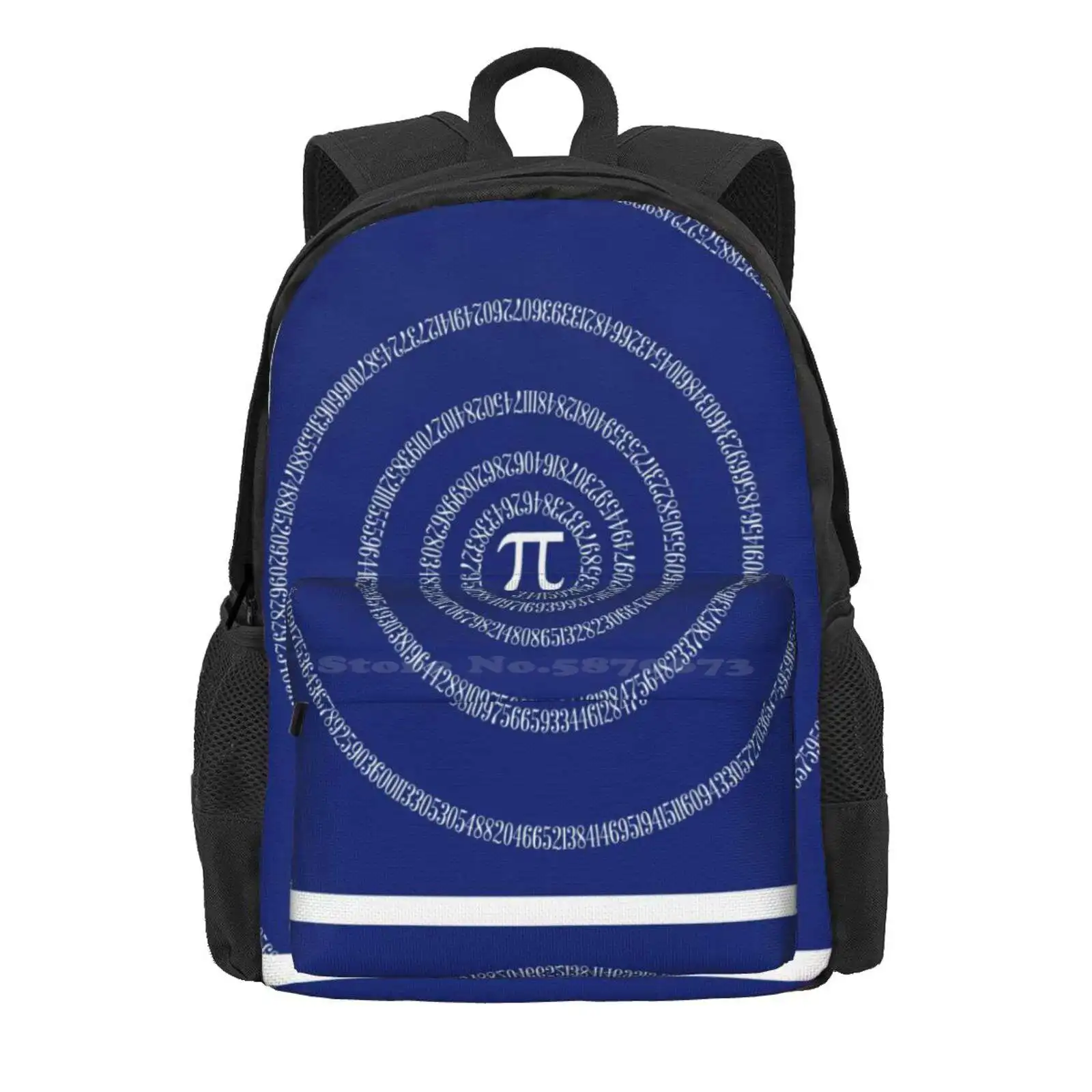 A S Pi Ral ... Hot Sale Schoolbag Backpack Fashion Bags Pi Day I Ate Some Pi Pi Symbol Pie Mathematics Nerd Geek Algebra