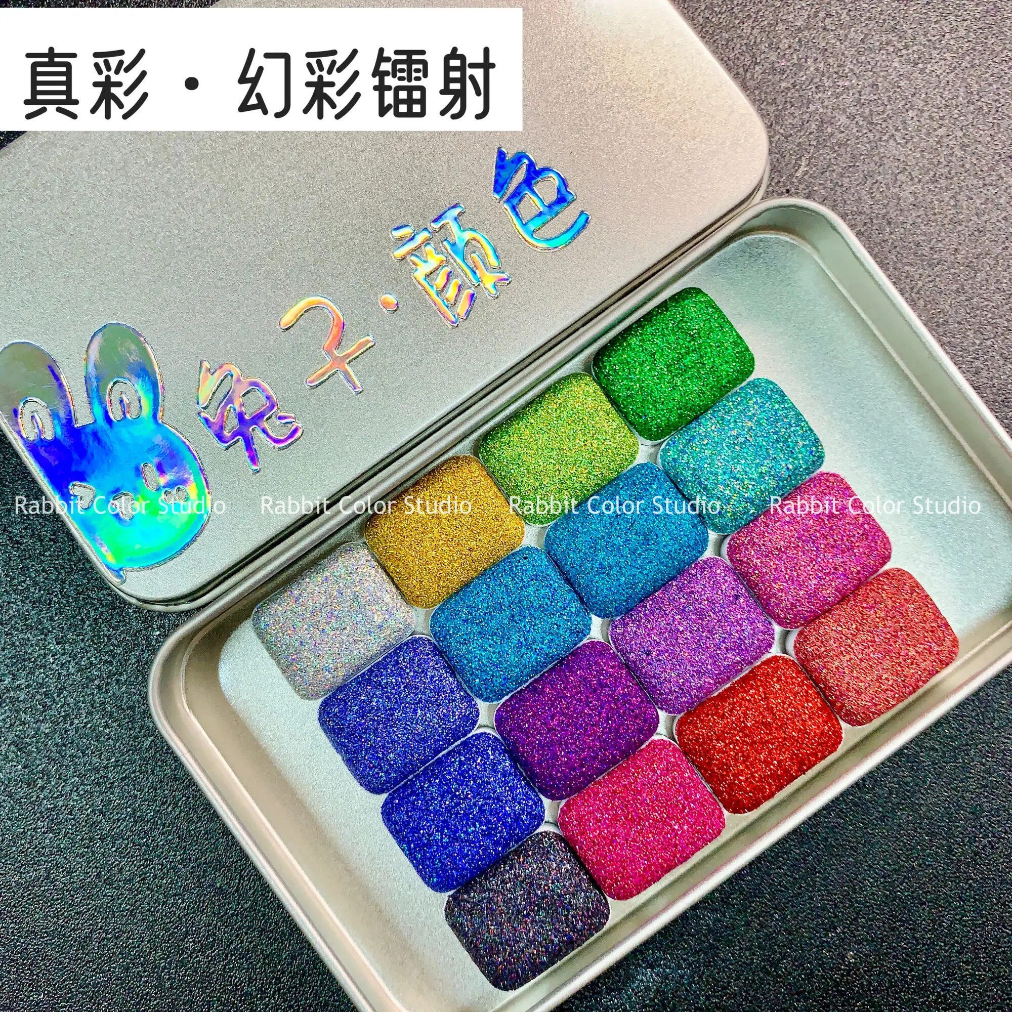 [Glitter Pigment]Iridescent Laser Series 16 Colors | Solid Glitter Pearl Pigment For Painting Sparkling And Flash Shimmer