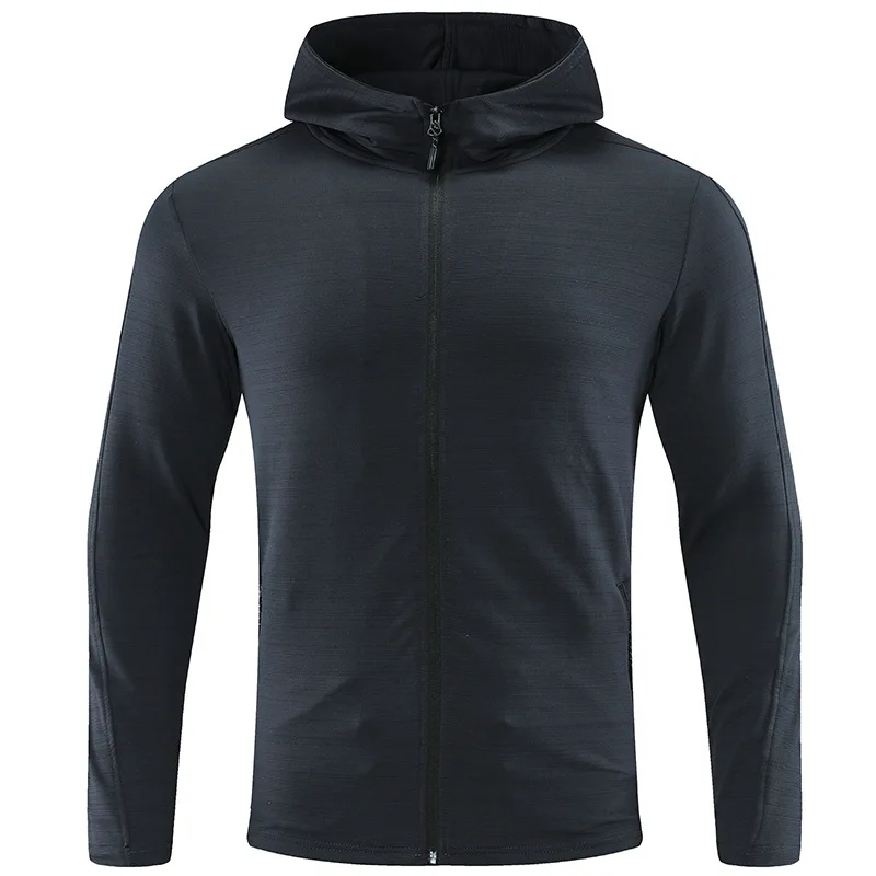 

Men's Outdoor Running Fitness T-shirt Long Hoodies Quick Dry Sport Shirt Men Top Gym Trainning Exercise Coat Sweater Clothes H07