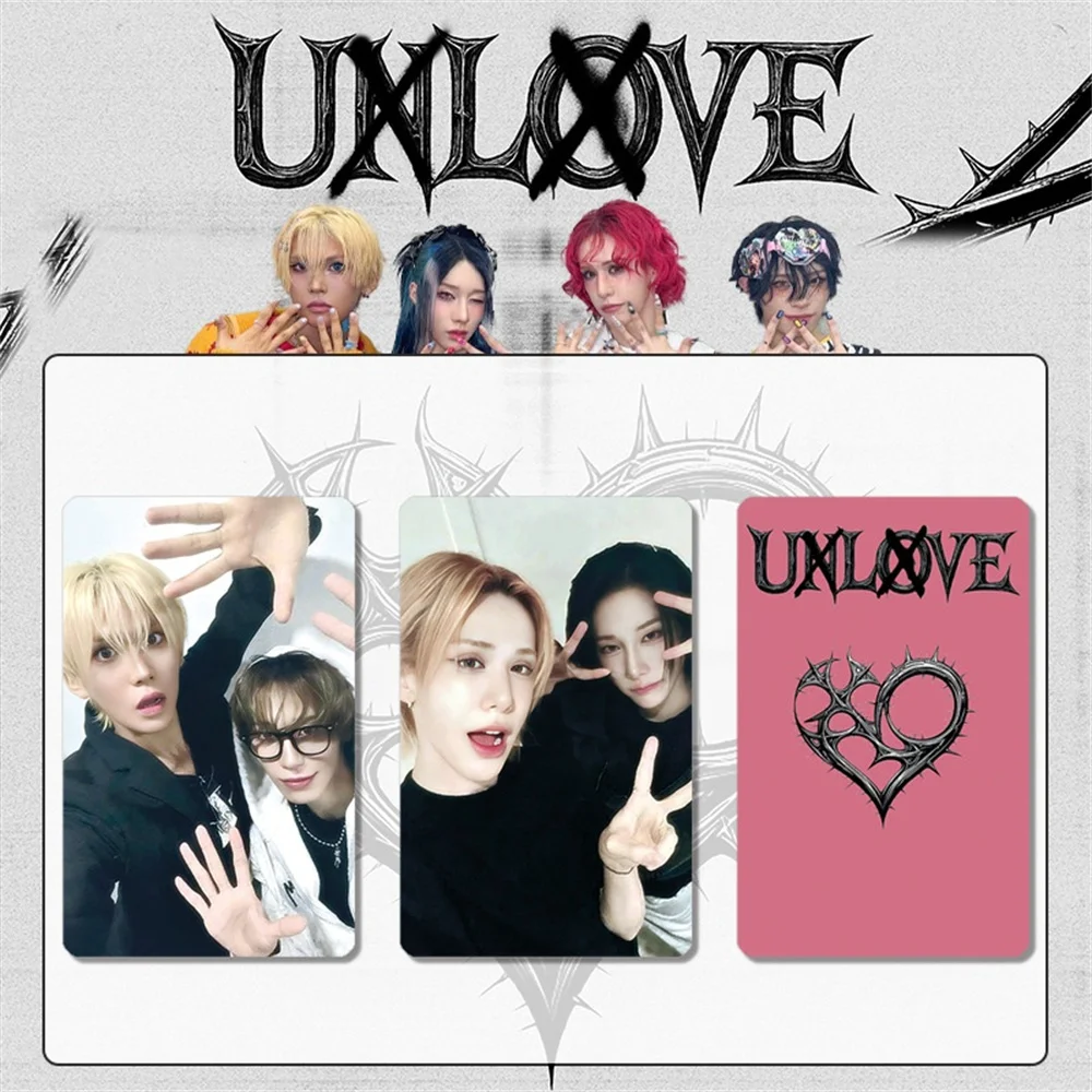 Альбом KPOP XLOV UXLXVE глянцевая фотокарта Высокое качество INS Стиль Двусторонняя печать LOMO Card Wumuti Hyun Haru Rui Подарки для фанатов