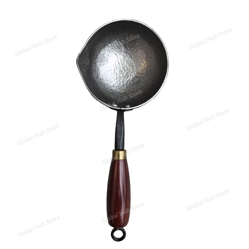 Mini Oil Splashing Pot - Specialized for Hot Oil, Egg Frying, Baby Food and Small-Scale Frying Spoon-shaped