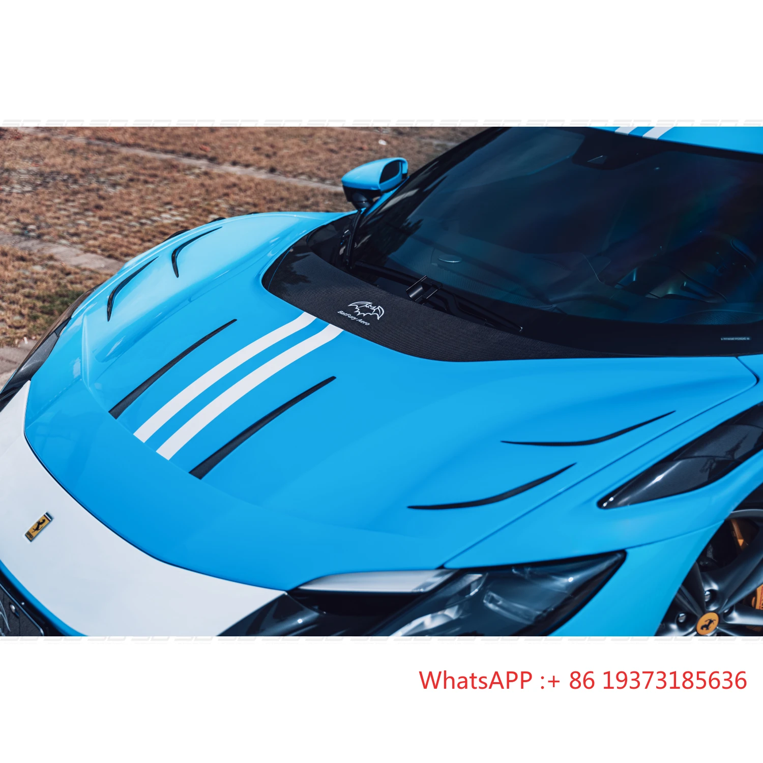 New Design F-errari 296 GTB Facelift BatFury Aero Style Dry Carbon Fiber Body Kits