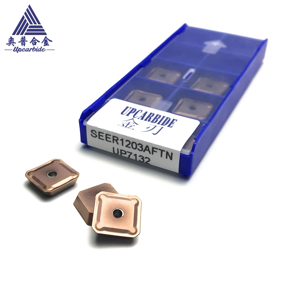PVD Coated SEER1203AFTN  Carbide Cutting Insert - CNC Milling Tool for Lathe Machine with Wide Applications