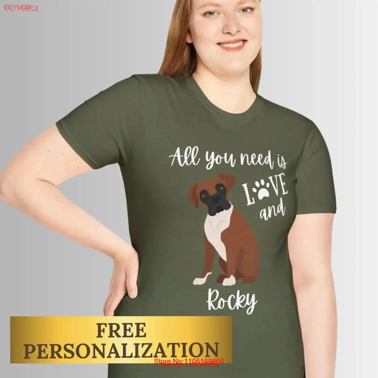 Boxer Mom T Shirt Free Personalization Lover Dog with Your Boxer's Name Her Birthday Brown Dad Keepsake vintage Washed