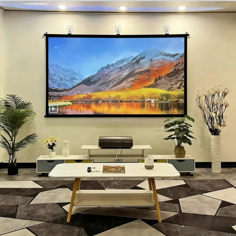 

XIAOHUI Anti-light Projector Screen Frame 100 inch Fixed Frame Projector Screen Ambient Light Rejecting Screen Wrinkle-free
