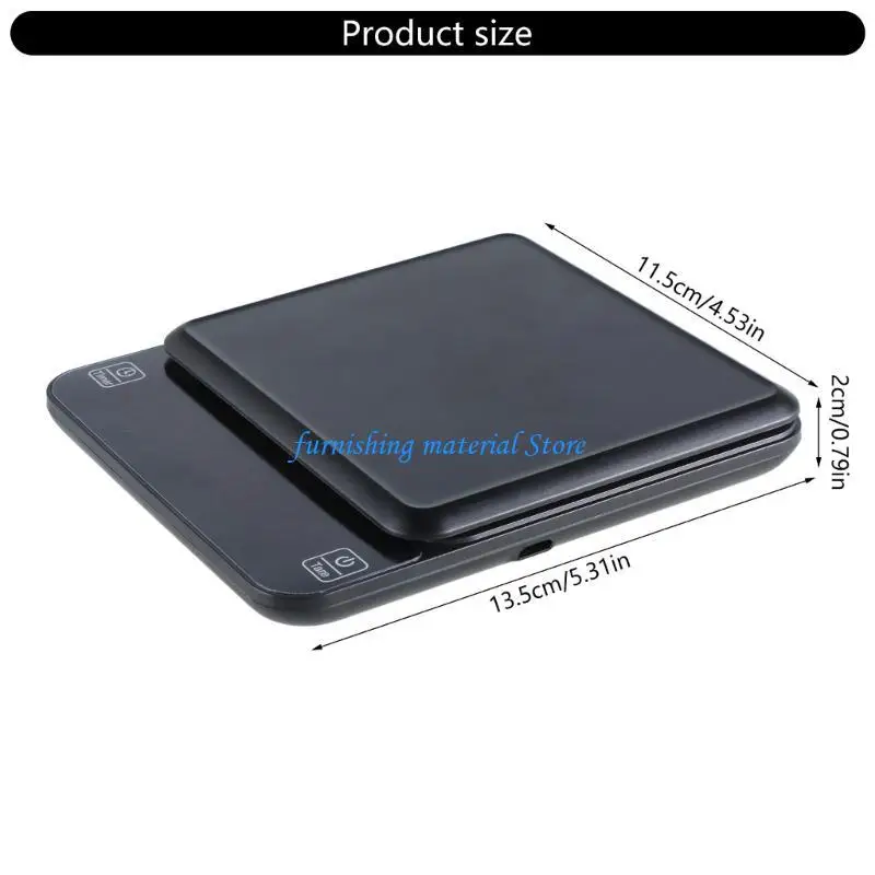 Báscula café profesional Y5GD para hogar con función tara, herramienta pesaje café profesional precisión