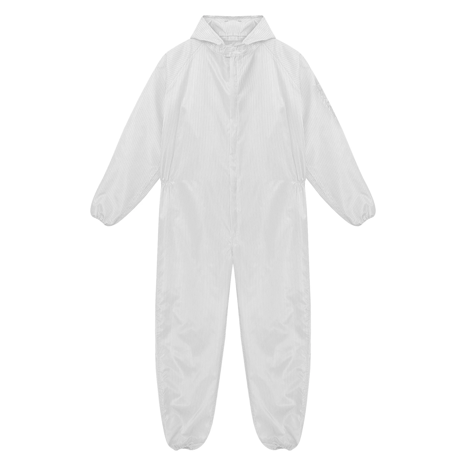 Adult Anti-Static Hooded Coverall Long Sleeve Dust-proof Overalls Labor Jumpsuit Lab Spray Paint Maintenance Workshop Uniform