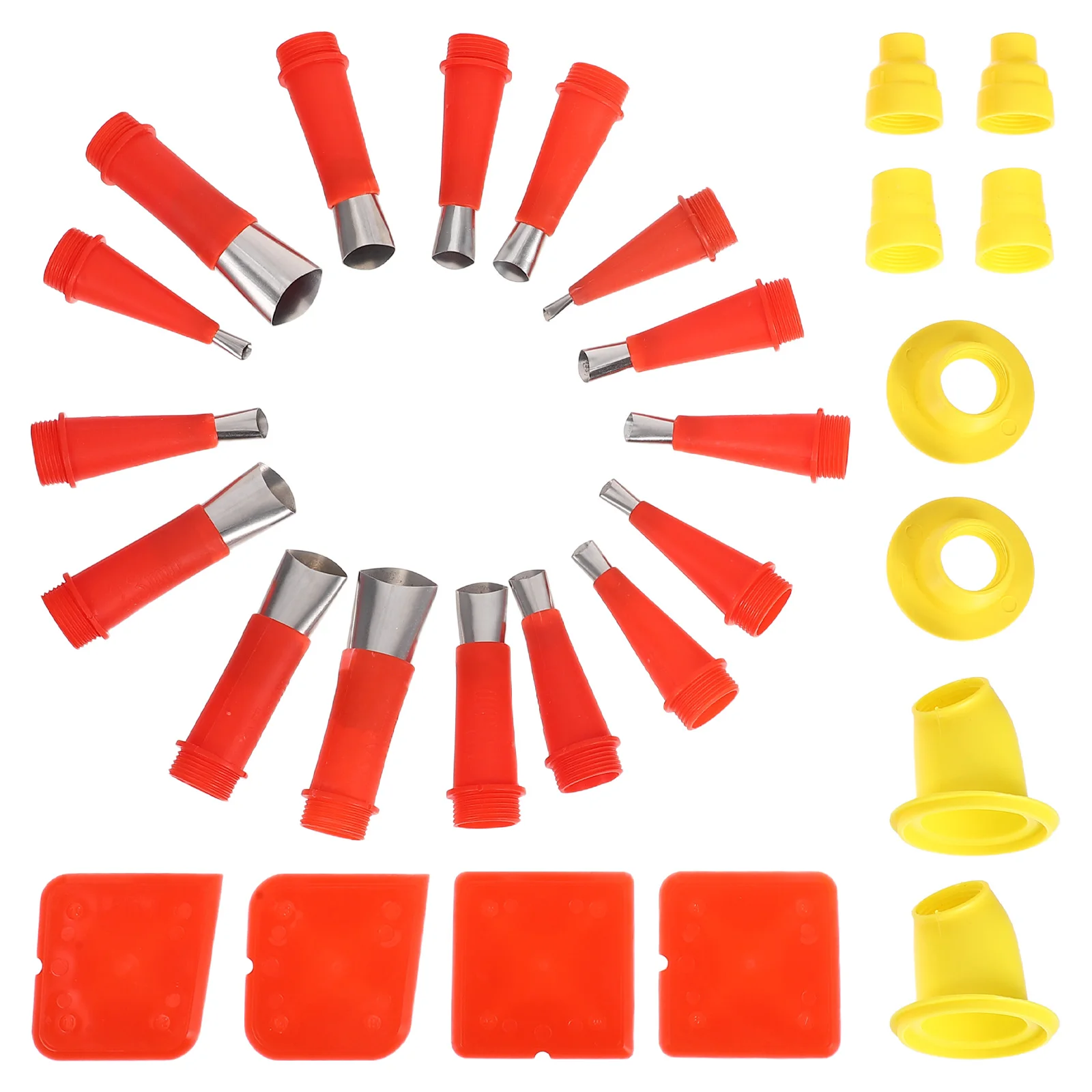 

Glue Sealant Caulking Sealing Nozzle Tool Kit Cap Tips Applicator Calking Finishing
