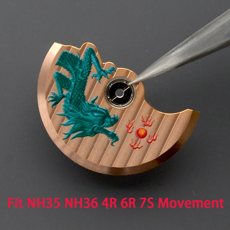 NH35 NH36 Bagian Jam Tangan Rotor Palu Otomatis Berat Berosilasi untuk NH34 NH35 NH36 NH38 4R 6R 7S Gerakan Otomatis Osilatin