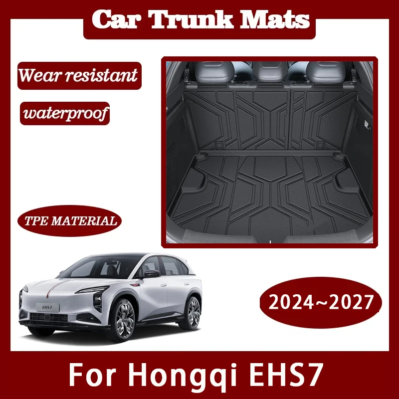 

Car Trunk Mats For Hongqi EHS7 Tiangong 08 2024 2025 2026 2027 Waterproof Carpet Storage Pads Cargo Liner Cover Auto Accessories