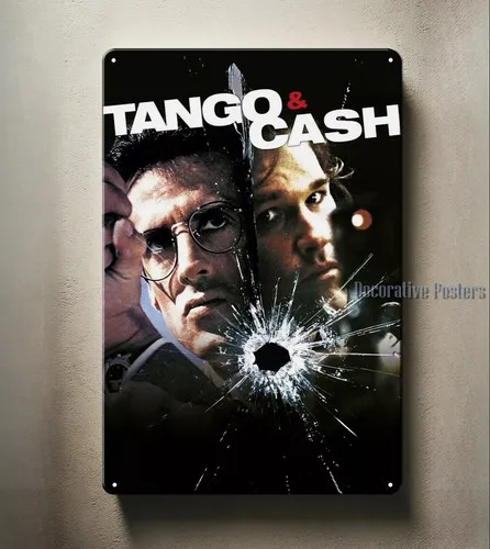 Tango & Cash Sylvester Movie Metal Poster Blechschild – Platte