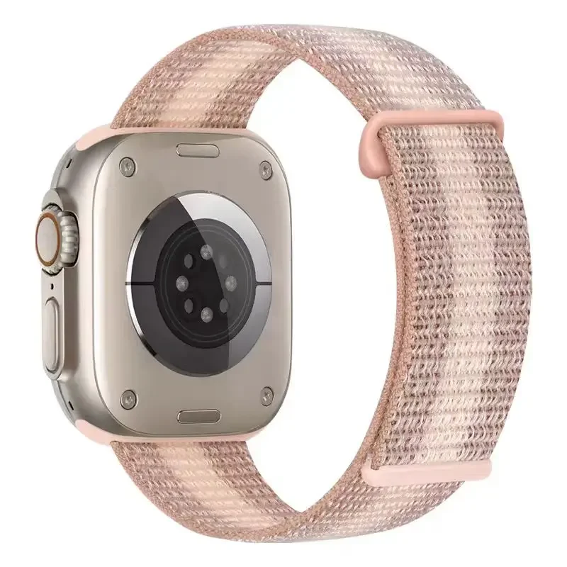 Nylon lus voor Apple Watch-band 45 mm 44 mm 49 mm 46 mm 42 mm 41 mm 40 mm Correa-armband iWatch-serie 11 6 Se 7 8 9 10 Ultra 2-band