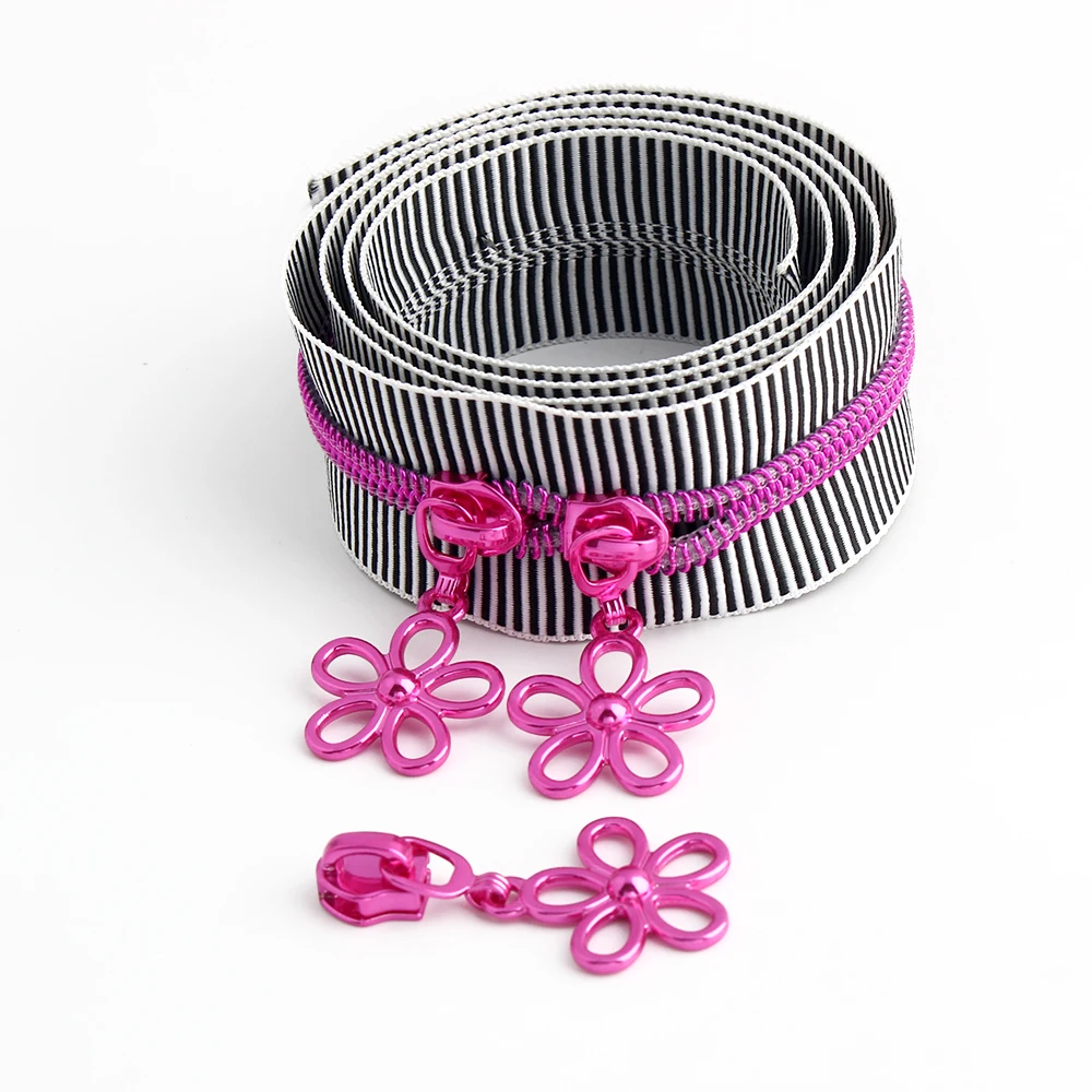5/10/20pcs 5# Zipper Slider for Nylon Zips Jacket Bag Purse Pockets Zippers Heads Puller Repair Kit Garment Sewing Accessories