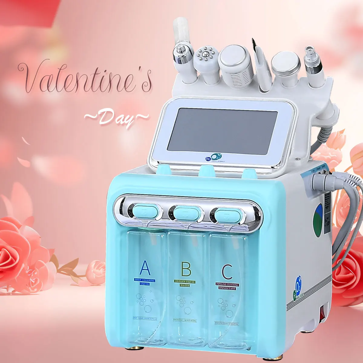 6 in 1 Oxygen Hydro Facial Machine  Face Beauty Hydra machine