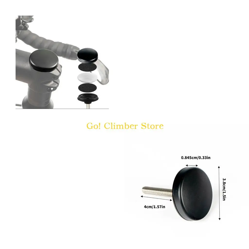 Q84C Concealed Bike Tracking Device Case for Stem Cap Use in Daily Road Cycling