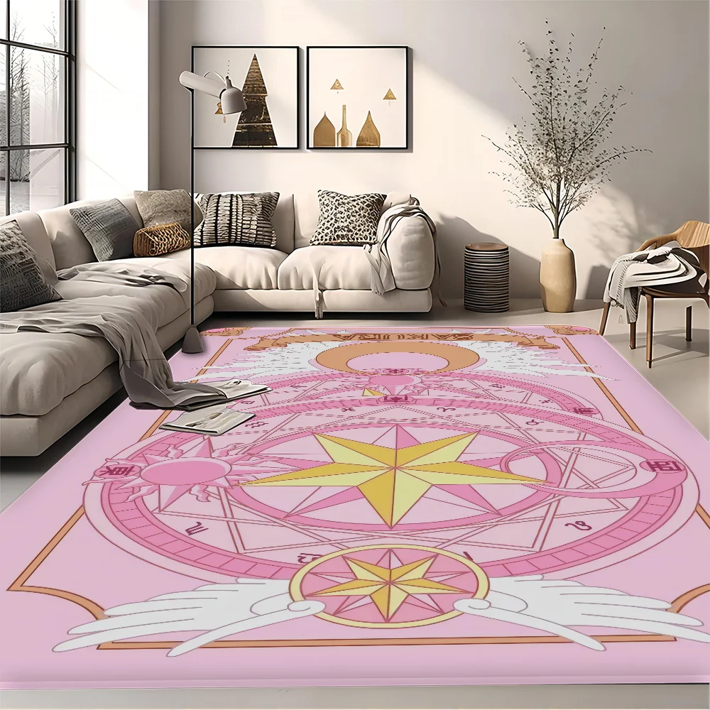 Magic circle Card captor sakura Kitchen Mat Kids Room Bedroom Decoration Balcony Anti-Slip Doormat Living Room Alfombra