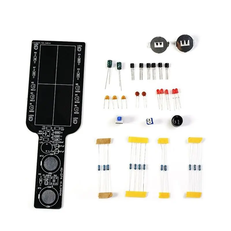 AT82-DIY Metal Detector Electronic DIY Kit Simple Metal Locator Loose Parts Set Circuit Board Making Soldering Practice Kit