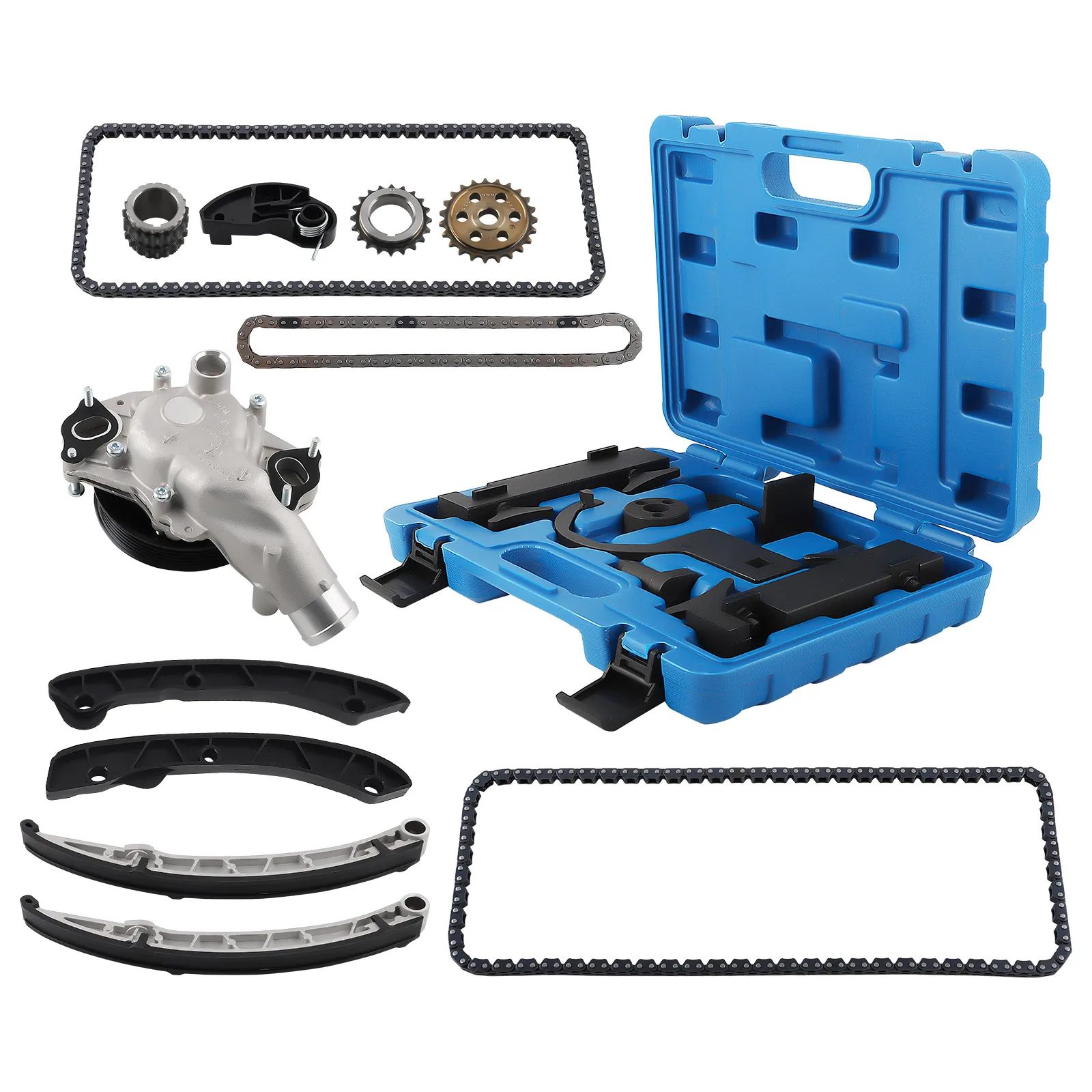 Timing Chain Kit Water Pump Tool For Land Rover LR4 Range Rover V6 AJ133 3.0L LR011218  LR051013 LR032048 LR051011