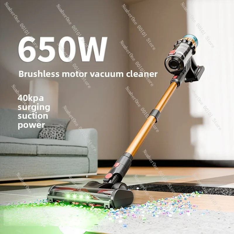 

650W Cordless Vacuum Cleaner, 40Kpa Strong Suction Handheld for Home, Lightweight & Portable Cleaner