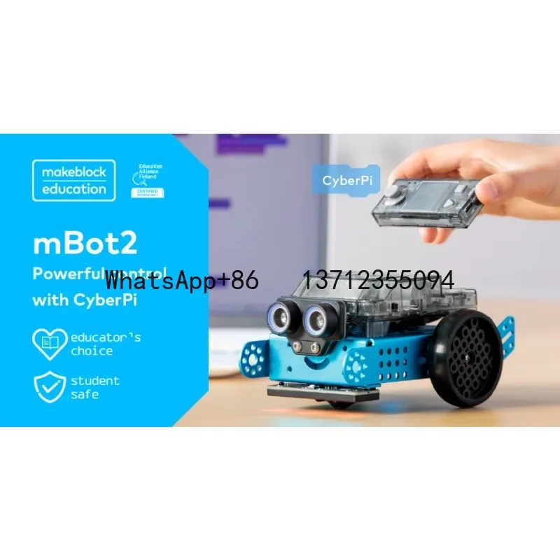 Makeblock MBot Neo MBot 2 مجموعة الروبوتات القابلة للبرمجة بالواي فاي للتحكم عن بعد MBot2 سيارة ترميز الخدش والبيثون