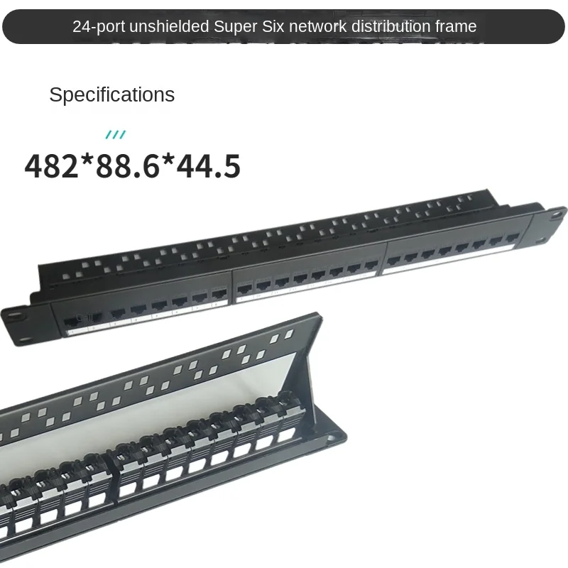 Rj45 24 port cat.6, cat.6a, cat.7, abgeschirmtes 180-Grad-Patchfeld für kontaktlose Netzwerk-Internet adapter