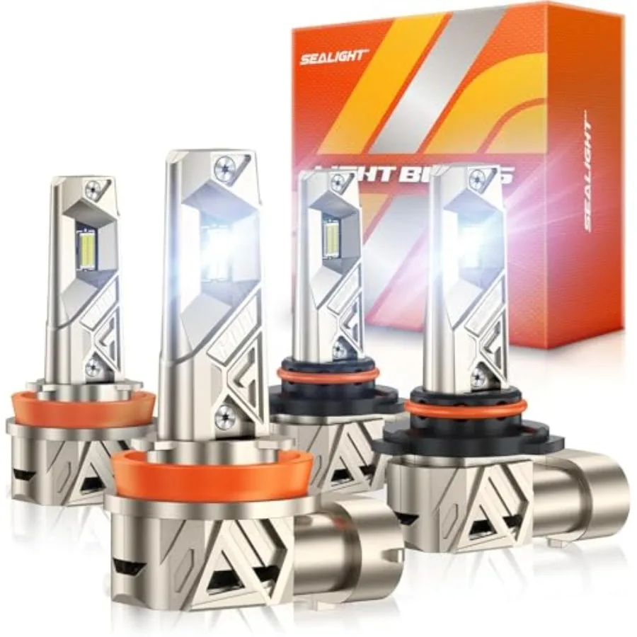 

Automotive fog lights aluminum alloy white ultra-bright 96 000LM with 4th-core chips 6500K color temperature IP68 rated 80 000h