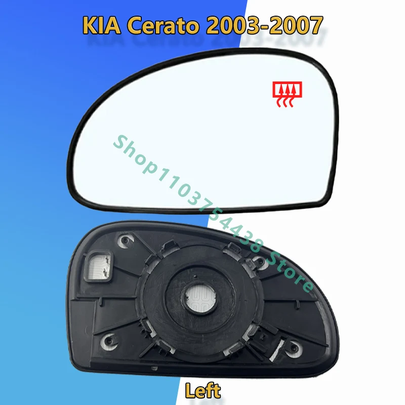 Dla KIA Cerato 2003 2004 2005 2006 2007 Boczne lusterko wsteczne / 87611-2F000 / 87621-2F000 / Lewe lub prawe podgrzewane lusterko skrzydłowe