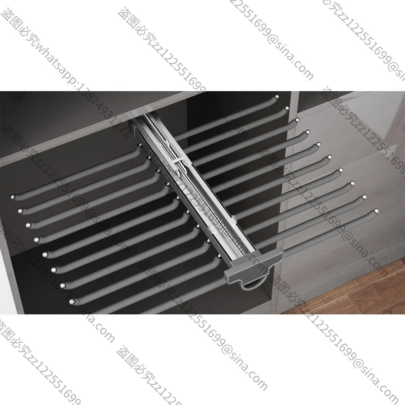 

Suitable for Pants Rack Wardrobe Built-in Top-mounted Household Pull-out Cabinet Inner Side-mounted Pull-out Basket