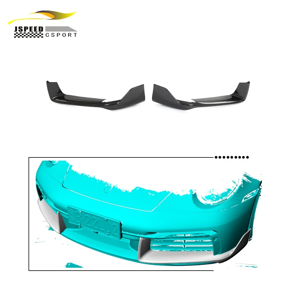 

Suitable for Carbon fiber front bumper splitters are Suitable for Porsche 911, 992 CARRERA 4 S, TARGA 4 S 2-door 2019-2022