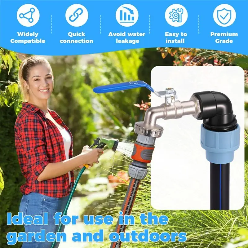 Rain Protection For 1000L IBC Containers- 3/4 Inch Outlet Tap IBC Adapter Multipurpose Hose Connection S-AT36