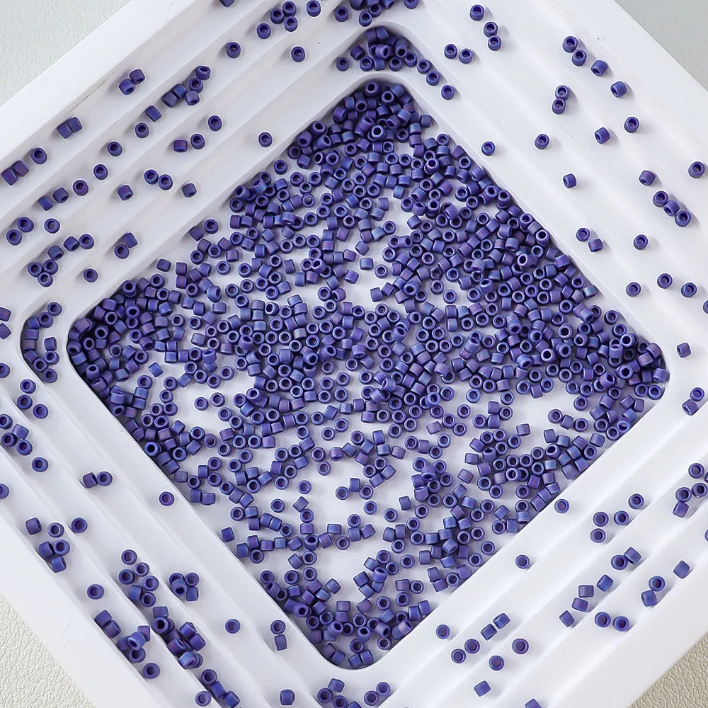 Sandgestrahlte Glasperlen der Serie 1,6 mm, Miyuki Delica, 10 g, Schmuckherstellungskomponenten, japanischer Import, geeignet für verschiedene Anwendungen – Detail 19