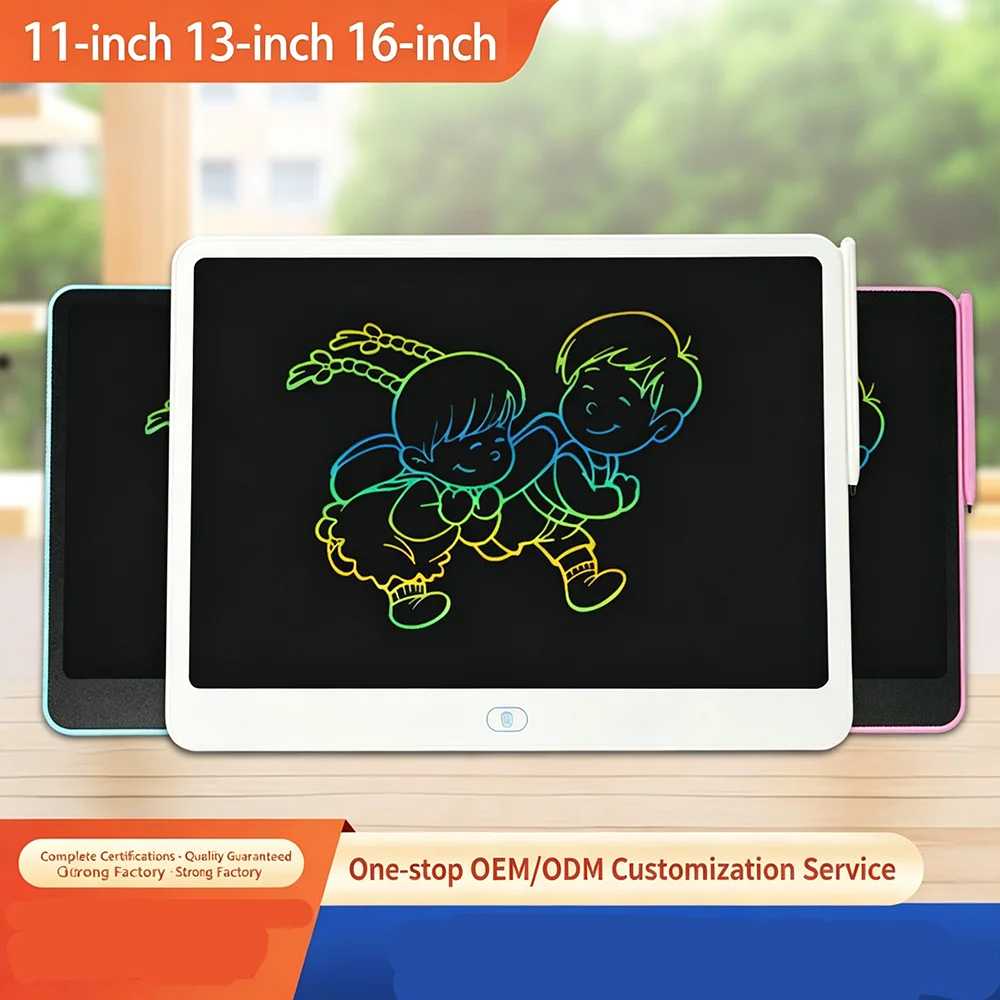 13/16-inch horizontal screen LCD handwriting board children's educational early education graffiti drawing board one-click