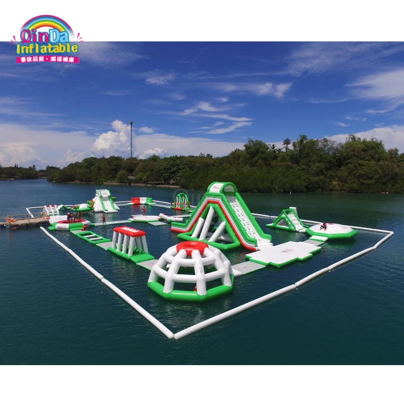 Newly Design Inflatable Aqua Park, Inflatable Floating Water Obstacle Course For Sale