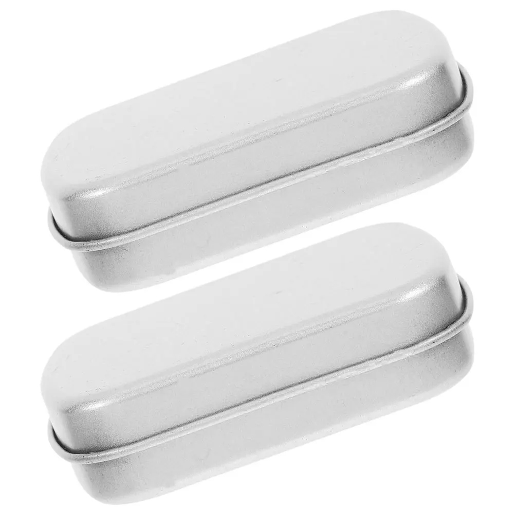 

2Pcs Mini Watercolor Palette Metal Tin Box Nail Polish Gel Storage Compact Travel Paint Mixing Tray Bead Organizer