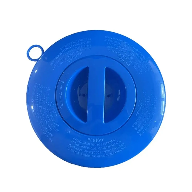 Dispensador de pastillas para piscina de 7 pulgadas, soporte plegable con anillo de tracción para bañera de hidromasaje, piscinas personales