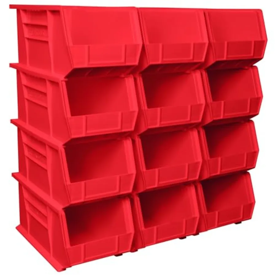 

30240 AkroBins Plastic Storage Bins, Space-Saving Stackable Bins for Garage, Pantry, Craft Organization, 15-Inch x 8-Inch x 7-I