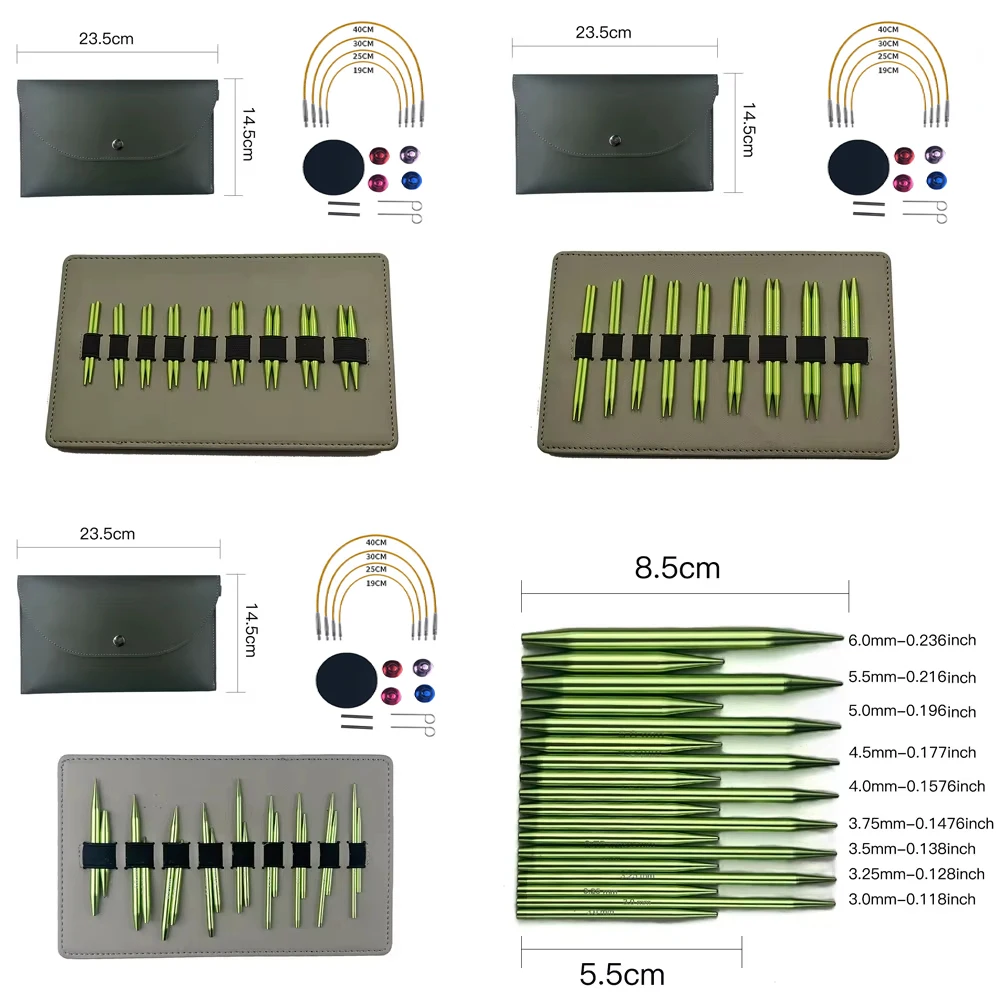 

Набор из 32 шт., круглая спица, короткая, 5,5 см, 8,5 см, сменная, съемная, 3,0-6,0 мм, воротник с рукавами, иглы для шарфов, инструмент