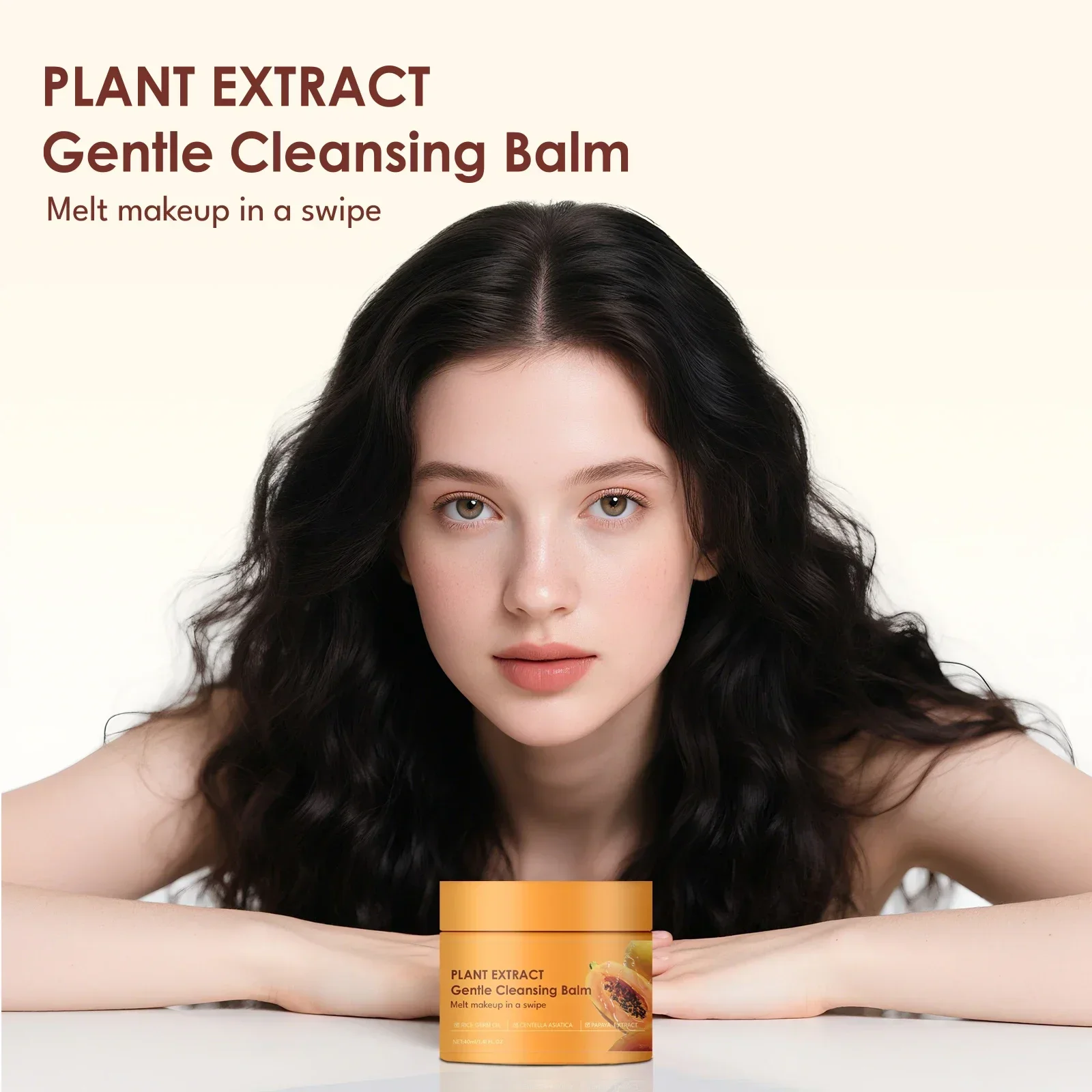 Krem do demakijażu z papaią z enzymem papaiową do delikatnego usuwania makijażu i głębokiego oczyszczania porów od osadu.