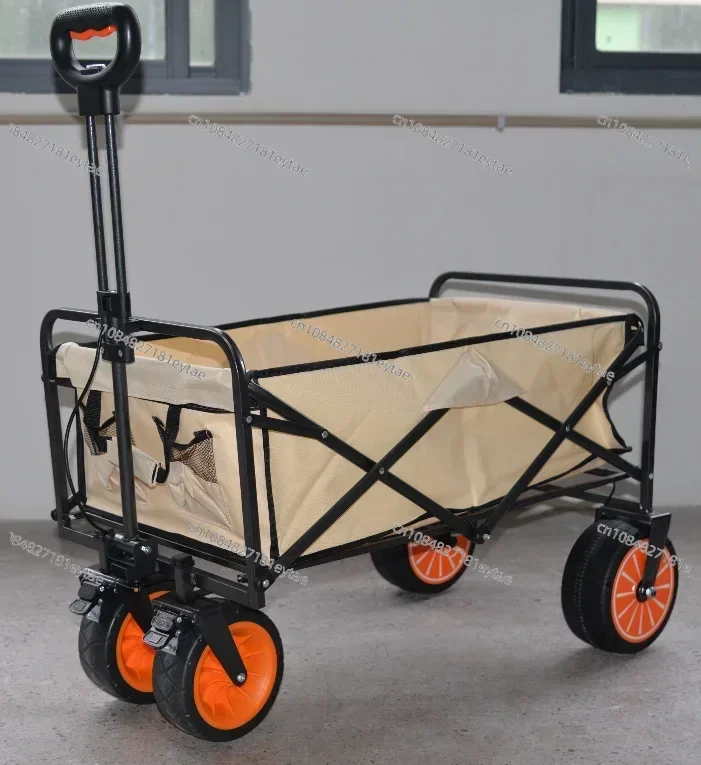 Motorized Outdoor Garden Beach Trolley Fishing Folding Electric Camping Wagon Portable Shopping Tour Hand Luggage