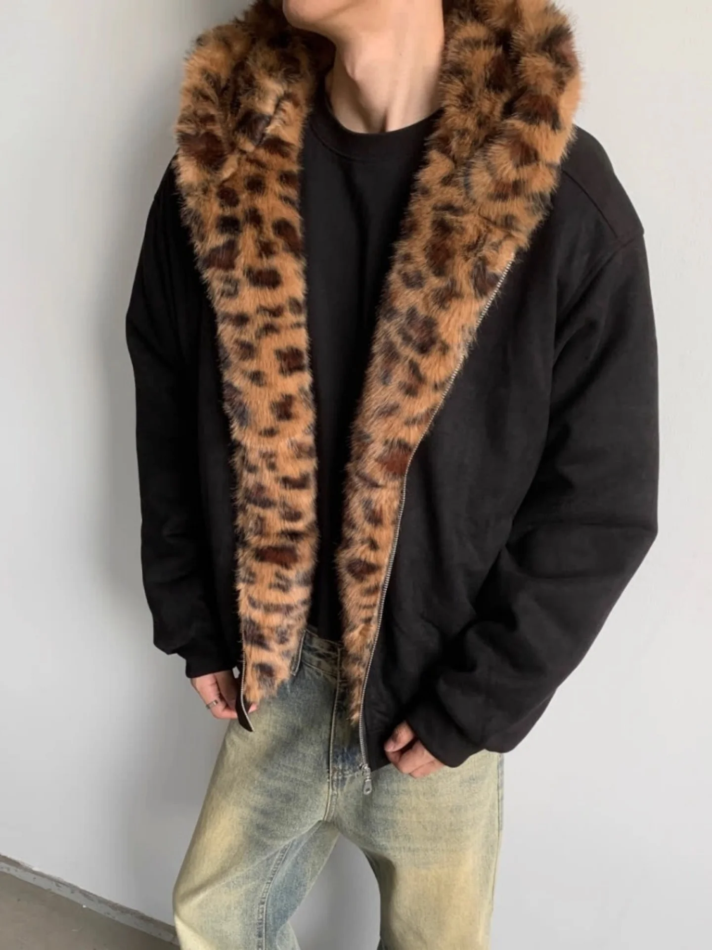 

Men's Winter Puffer Jaet Hooded Suede Fur Lined Thiened Long Sve Zipper Cleanfit Casual Outerwear Coat Durable Polyester