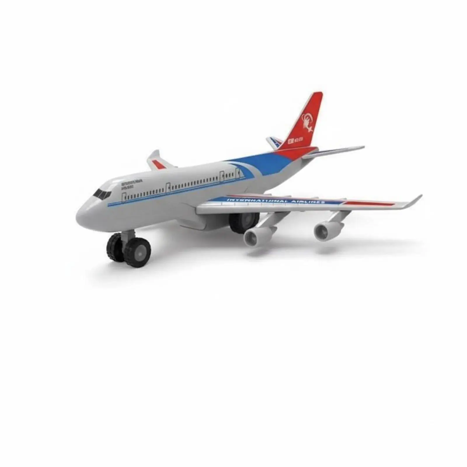Toy Airplane for Kids Passenger Jet Model with Moving Wheels Easy Assembly Aircraft Playset for Aviation Lovers Birthday