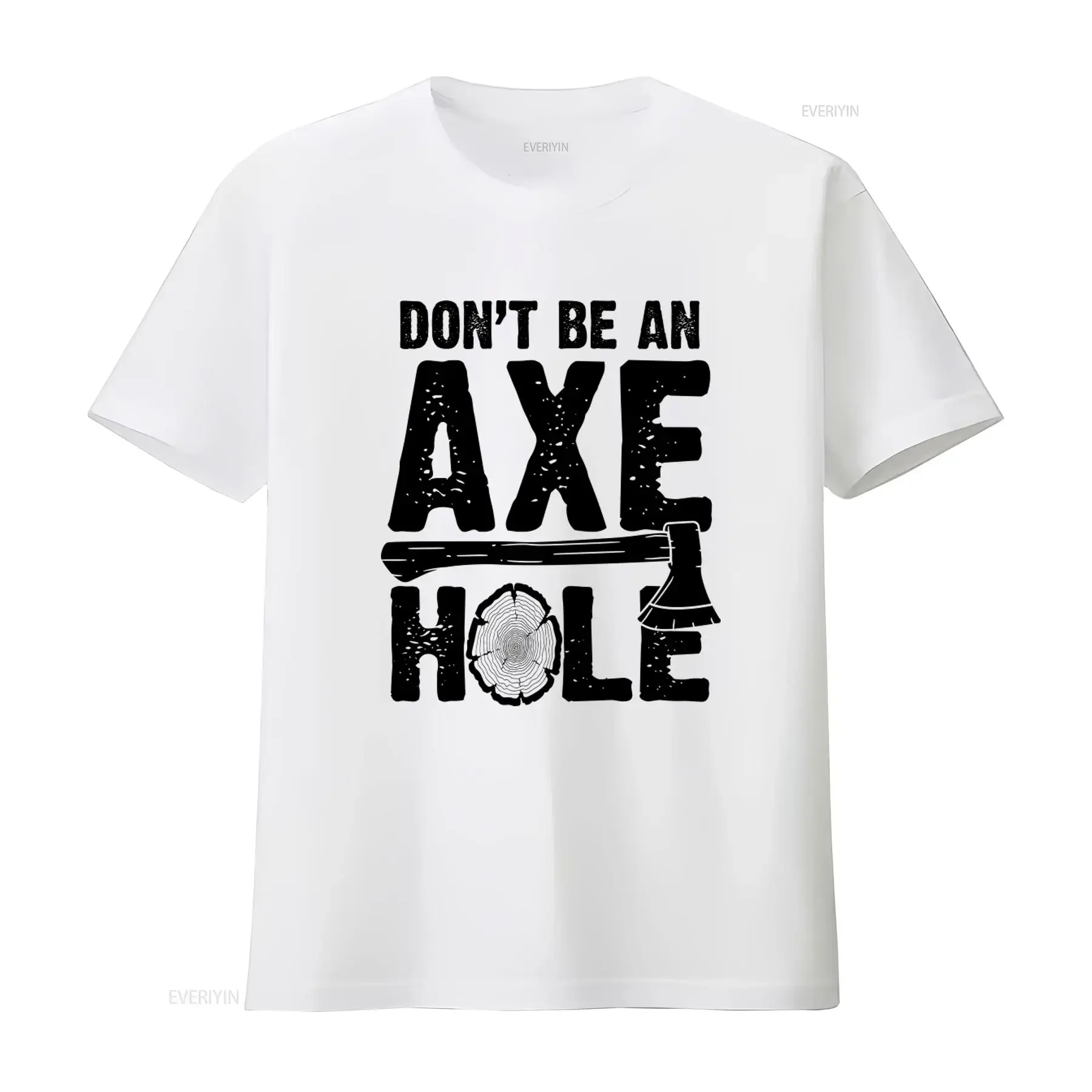 Funny Axe T Shirt Hole Throwing Lumberjack Ax Long Sleeve Apparel Casual  vintage Washed Slightly homme Unisex Comfortable