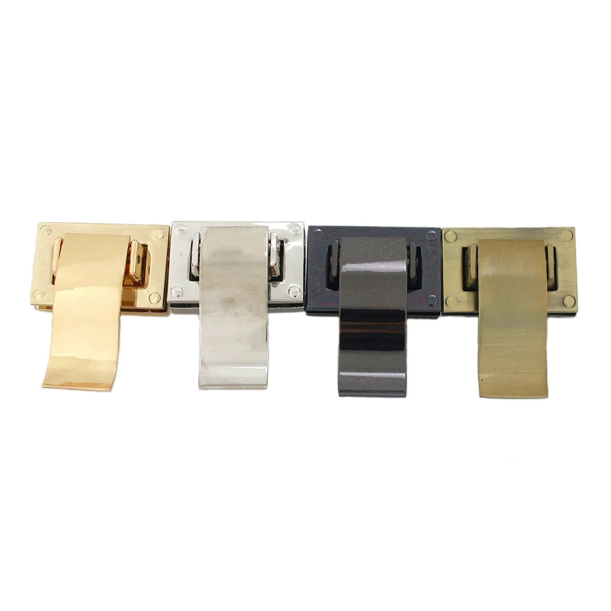 1pcs Metal Long Tongue Lock Fashion Lock Clasp For DIY Handbag Bag Purse Luggage Hardware Closure Bag Parts Accessories