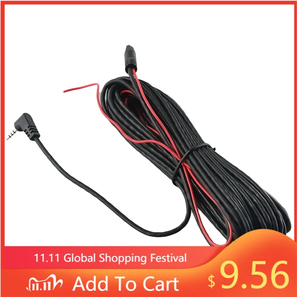 

Newest 9M-9.2M Car DVR Backup Rear View Camera 2.5mm Extension Cable 5 Pin Cord Wire Direct Replacement Car Accessories